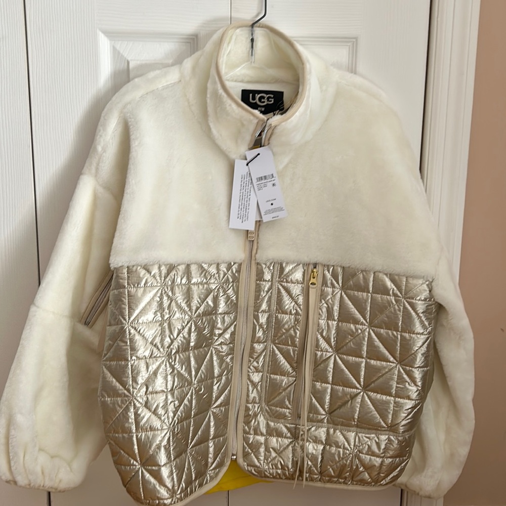 Brand new fuzzy, just right for winter bomber jacket